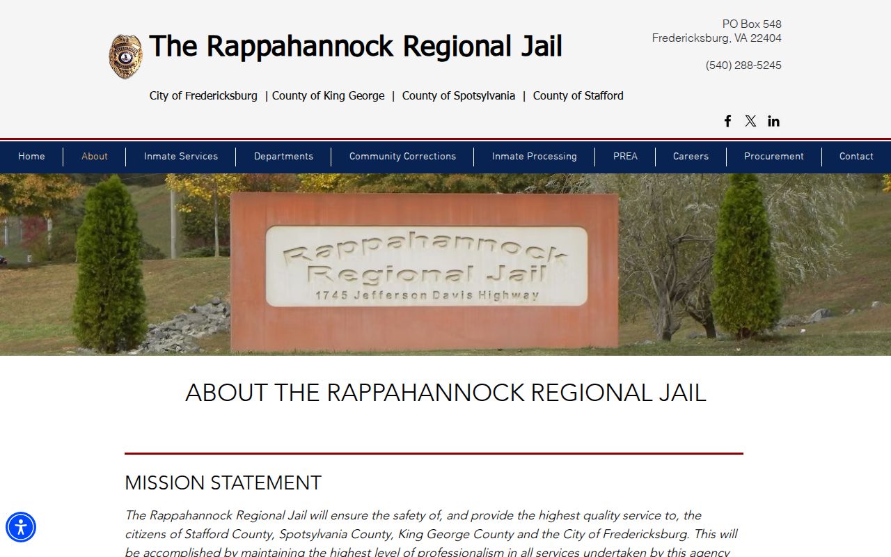 Rappahannock Regional Jail history and regional release-record governance