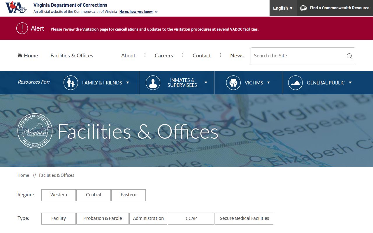 Stafford County parole and probation District 21 office listing